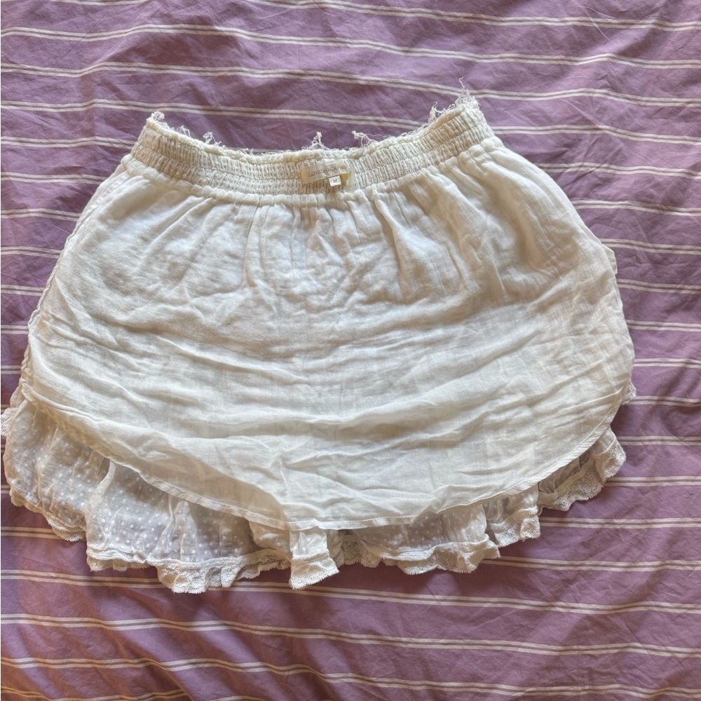 LoveShackFancy Ruffle Mini Skirt - Picture 5 of 6